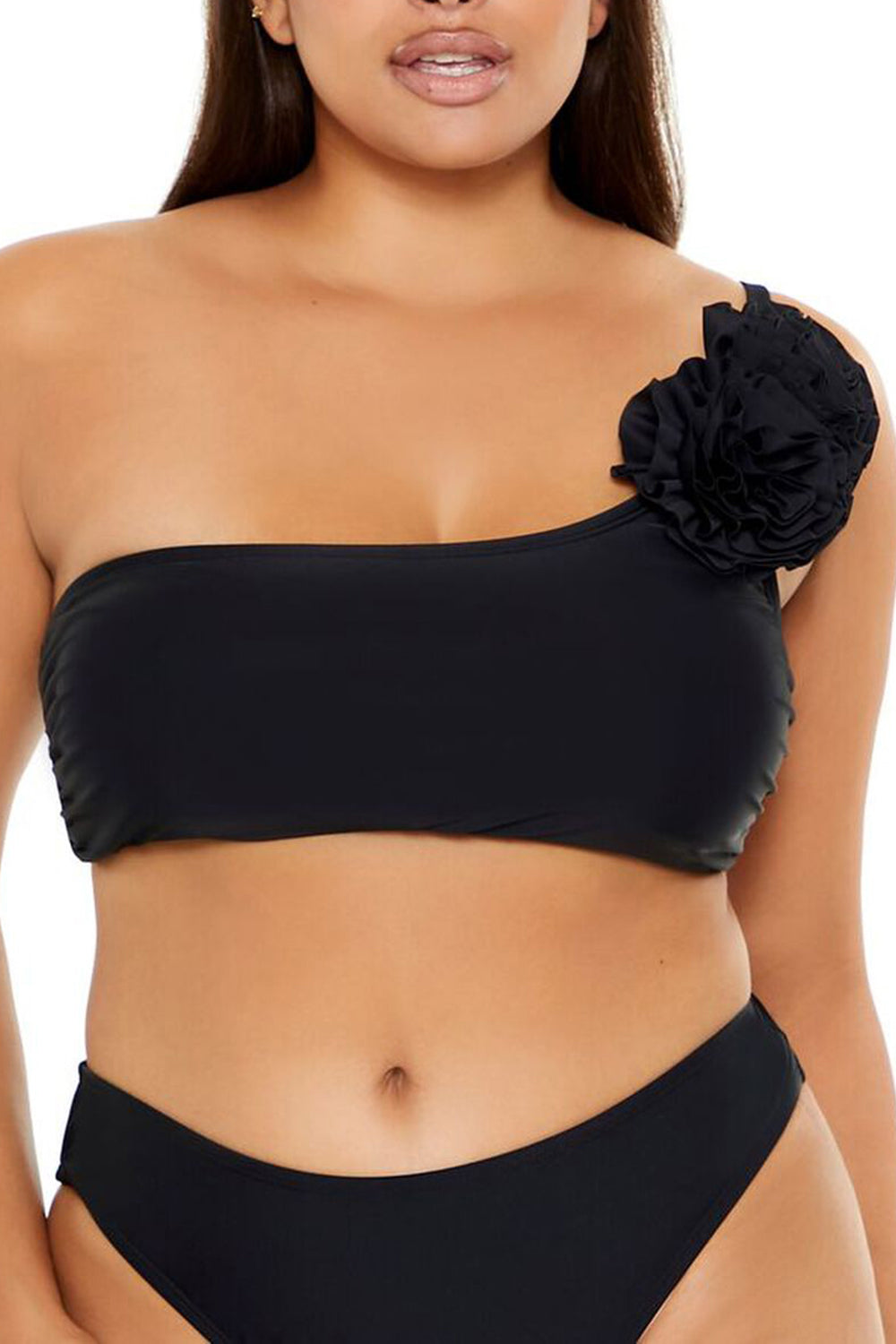 Plus Size Rosette Bikini Top