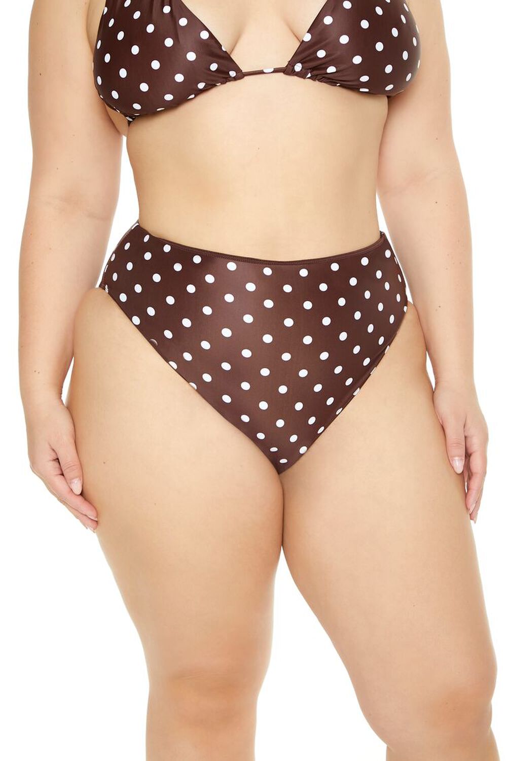 Plus Size Polka Dot Bikini Bottoms