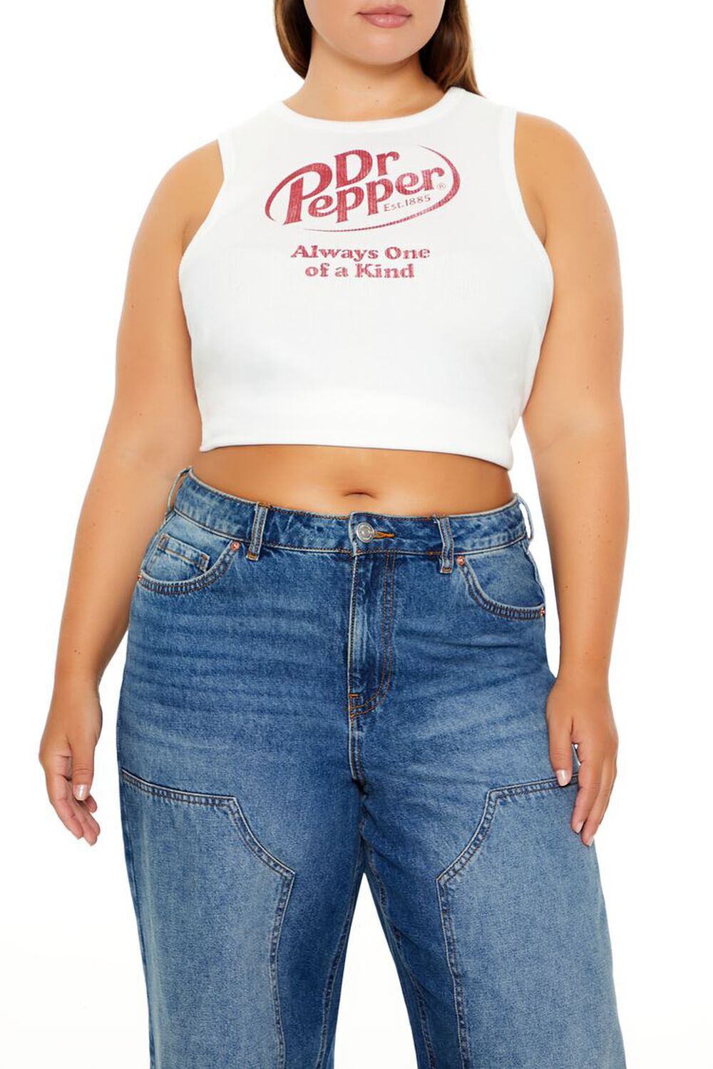 Plus Size Print Tank Top