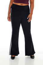 Quần legging ống loe hai tông màu cỡ lớn 