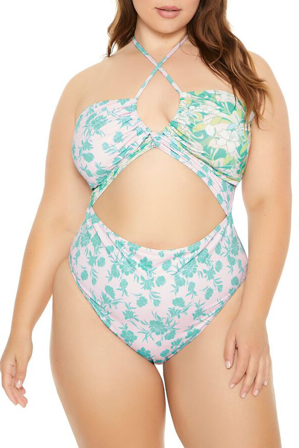 Plus Size Monokini One-Piece Swimsuit