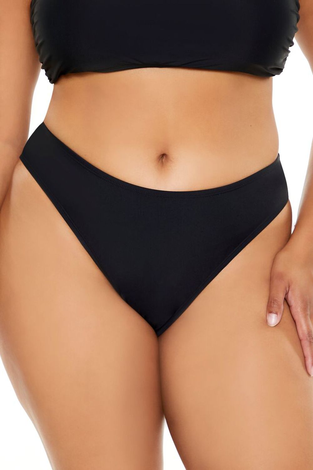 Plus Size Mid-Rise Bikini Bottoms
