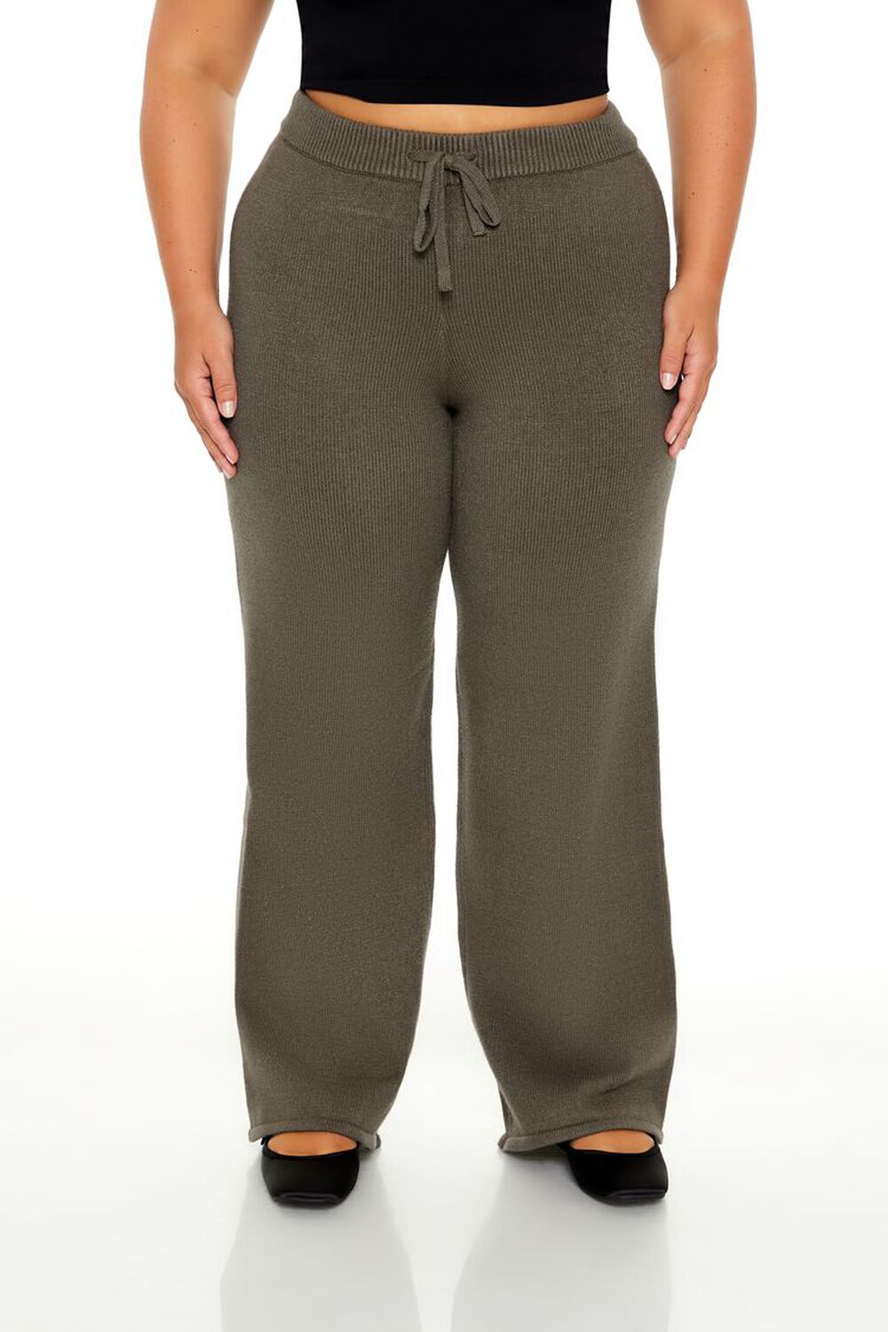 Plus Size Sweater-Knit Pants