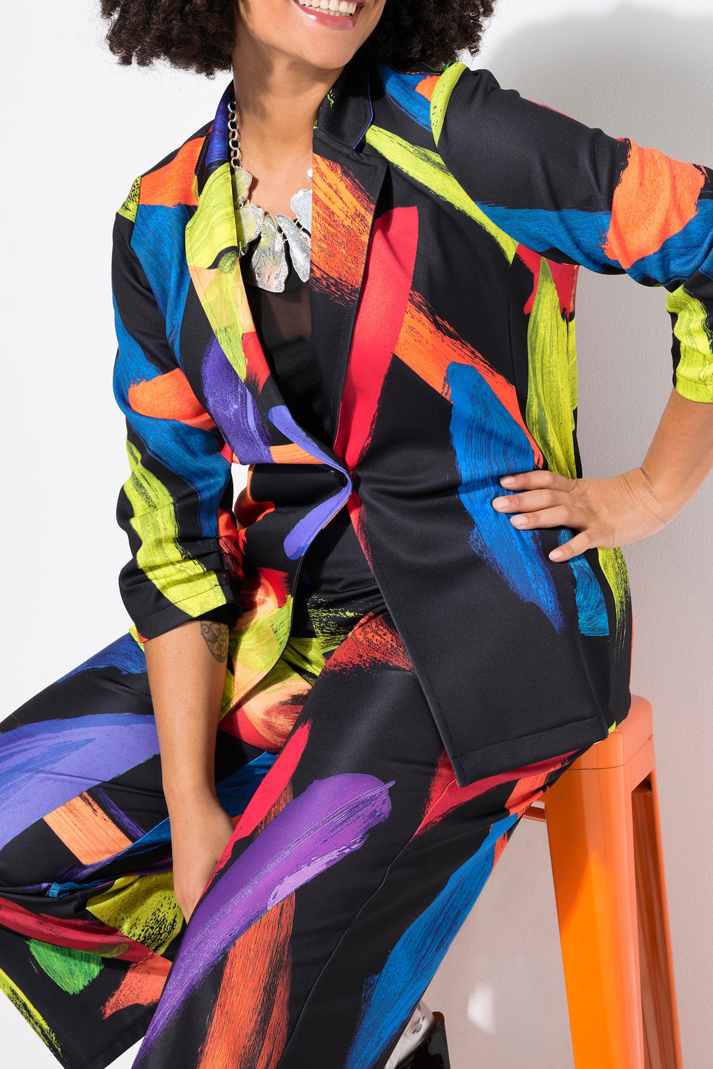 Colorful Printed Jacket