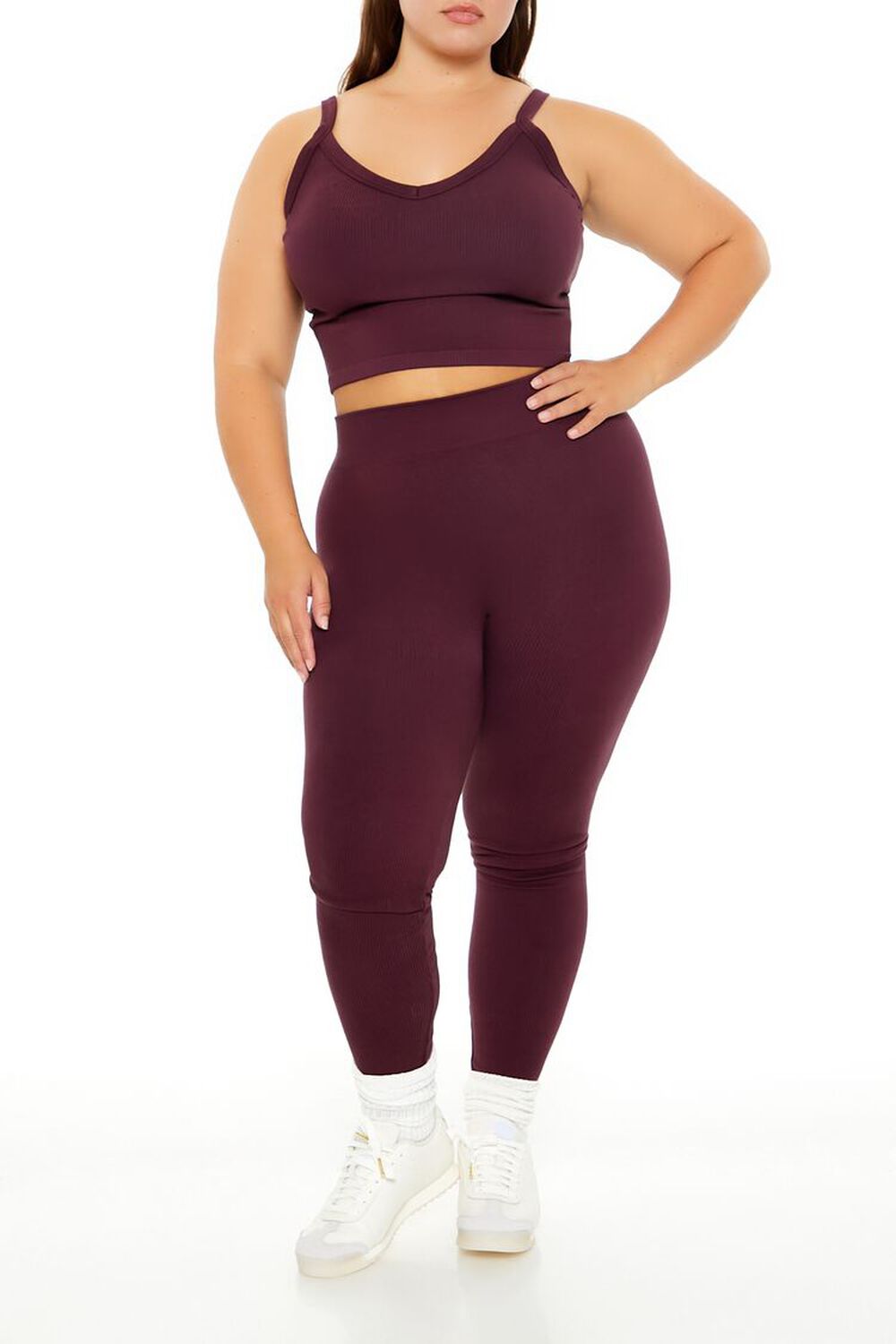 Plus Size Seamless High-Rise Leggings