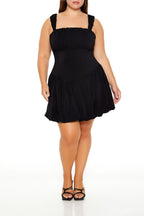 Plus Size Corset Mini Dress