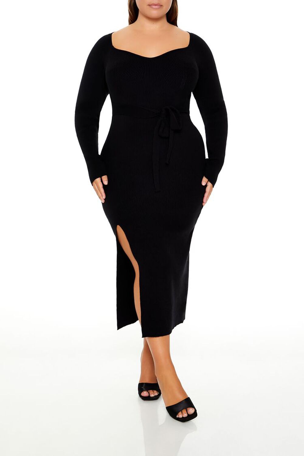 Plus Size Midi Sweater Dress